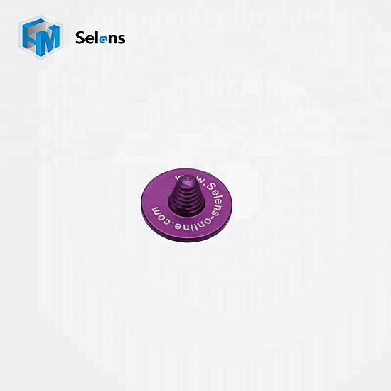 Violet Concave 9mm Shutter Release Button by Selens