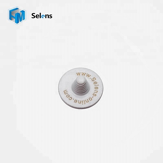 White Concave 9mm Shutter Release Button by Selens